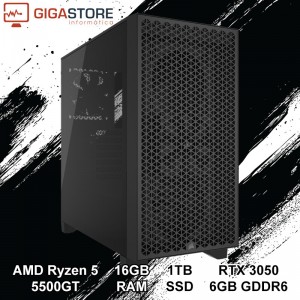 Desktop Gaming Ryzen 5 5500GT RTX 3050 16GB RAM 1TB SSD W11