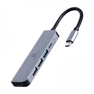 Adaptador Gembird USB-C 5-in-1 (Hub + HDMI + PD)