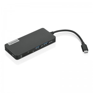 Hub Lenovo USB-C Travel Hub 7-in1 HDMI + SD/TF Reader + 3xUSB + USB-C Pass-Through